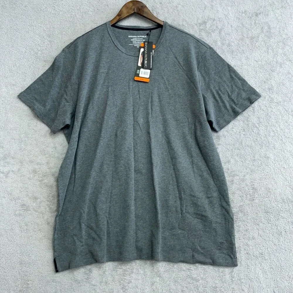 Banana Republic Men's XXL Luxe Touch Performance Tee Gray N0619